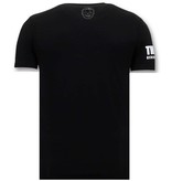 Local Fanatic Padrino Corleone Printed T Shirt - Black