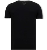 Local Fanatic Printed T Shirt  El Chapo - Black