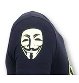 Local Fanatic Men T Shirt We Are Anonymous - Blue