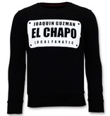 Local Fanatic Sweatshirt Joaquin El Chapo Guzman - Black