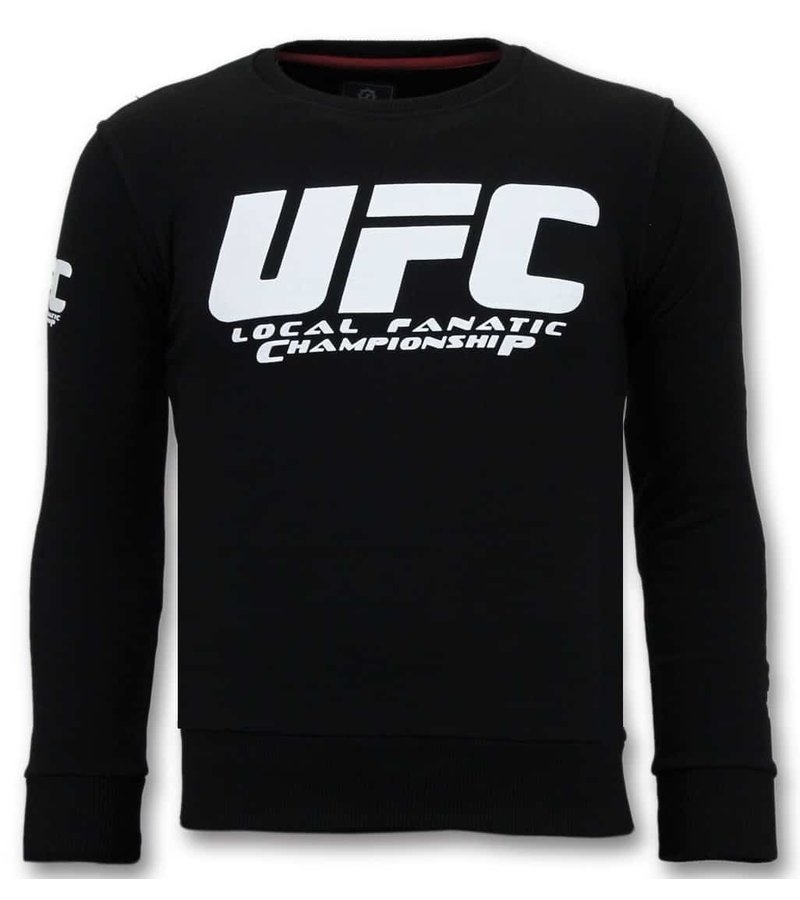 Local Fanatic UFC Championship Sweatshirt - Black