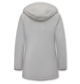 Matogla Women Winter Coat Plain - 0681 - White