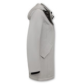 Matogla Women Winter Coat Plain - 0681 - White