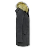 Matogla Fake Fur Winter Coat Women  - 0681 - Black