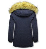 Matogla Fake Fur Winter Coat Women  - 0681 - Blue