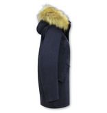 Matogla Fake Fur Winter Coat Women  - 0681 - Blue