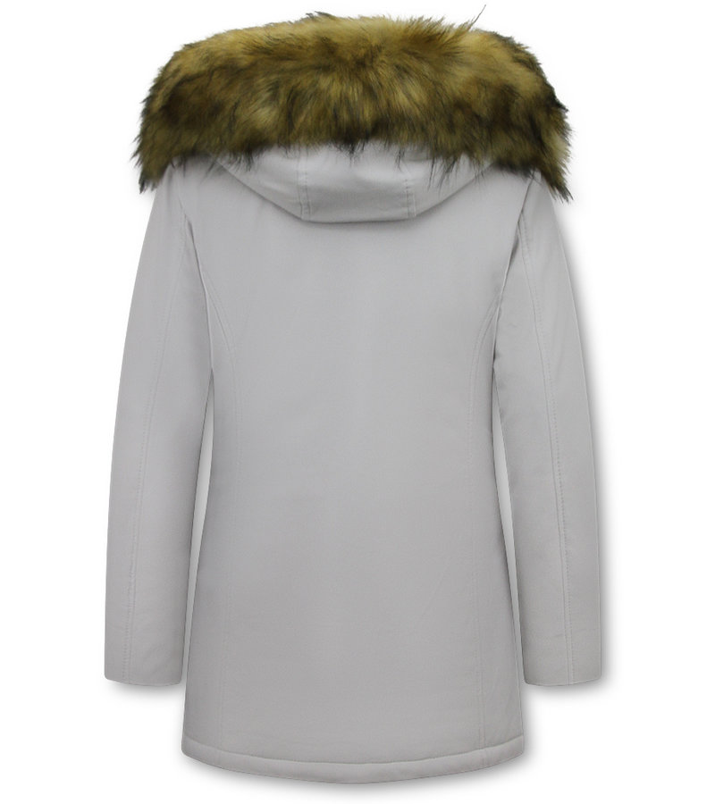 Matogla Fake Fur Winter Coat Women - 0681 - White