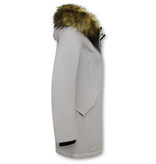 Matogla Fake Fur Winter Coat Women - 0681 - White