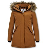 Matogla Fox Fur Winter Coat Women - 0681 - Brown