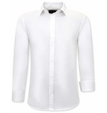 Tony Backer Plain Collar Shirts For Men - 3079 - White