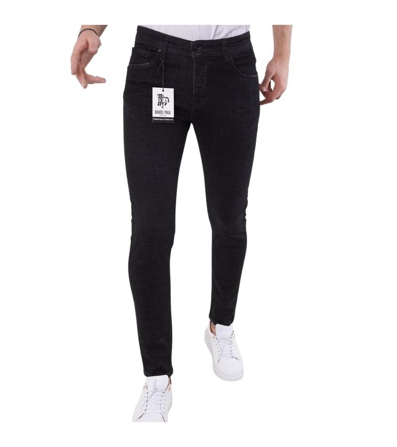 True Rise Skinny Jeans For Men - 5509 - Black