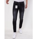 True Rise Plan Jeans For Men - 5508 - Black