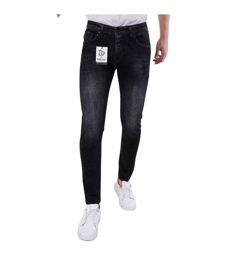 True Rise Plan Jeans For Men - 5508 - Black