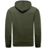 Local Fanatic Men Printed Hoodie We Are Anonymous - Green