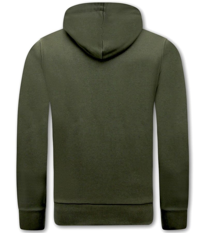 Local Fanatic Men Printed Hoodie We Are Anonymous - Green