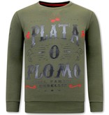 Local Fanatic PLATA O PLOMO Men Sweater - Green