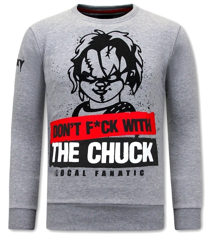 Local Fanatic Chucky Sweater For Men - Grey