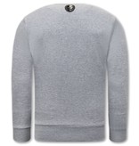 Local Fanatic Sweatshirt Straight Outta Ghetto - Grey