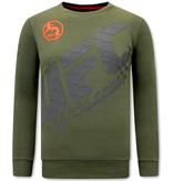 Local Fanatic  UFC Print Sweater - Green