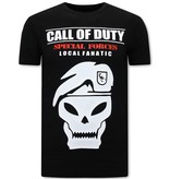 Local Fanatic Man T Shirt Call of Duty - Black