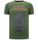 Local Fanatic Man T Shirt Call of Duty  - Green