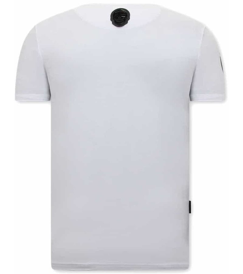 Local Fanatic NASA Print Men T Shirt - White