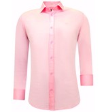 Tony Backer Plain Casual Shirts For Mens - 3071 - Pink