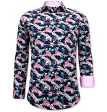 Tony Backer Paint Splash Long Sleeve Shirt - 3075NW - Pink