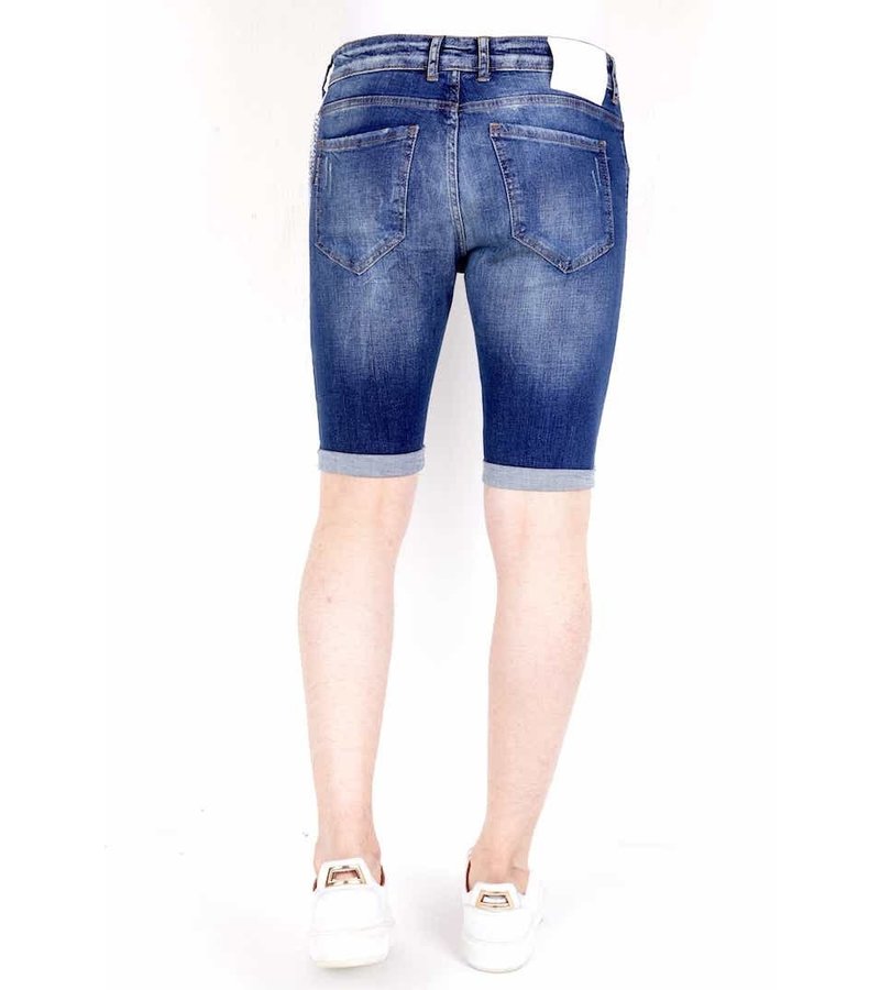 Local Fanatic Ripped Short Pants Men - 1015 - Blue