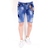 Local Fanatic Denim Shorts Mens Ripped - 1014 - Blue