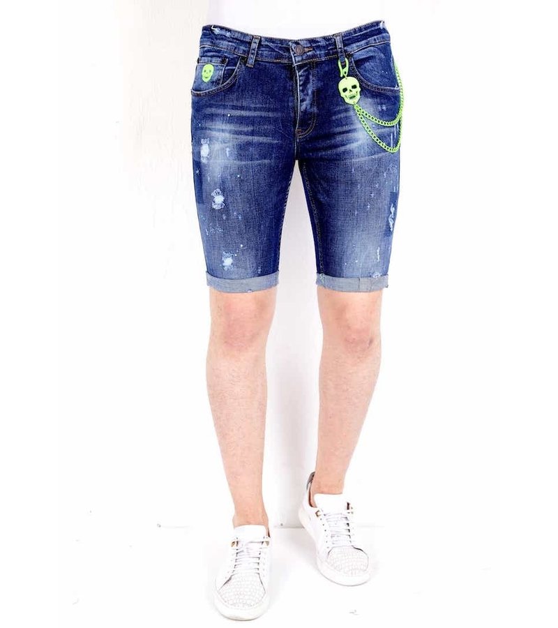 Local Fanatic Denim Shorts Mens Fashion - 1017 - Blue