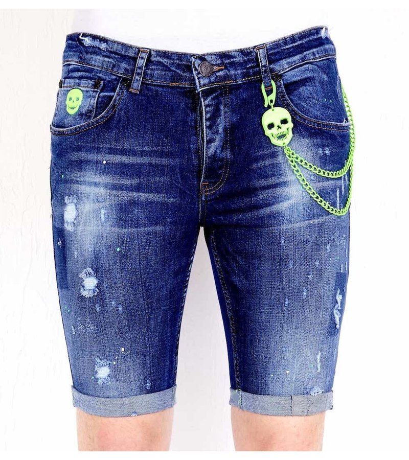 Local Fanatic Denim Shorts Mens Fashion - 1017 - Blue