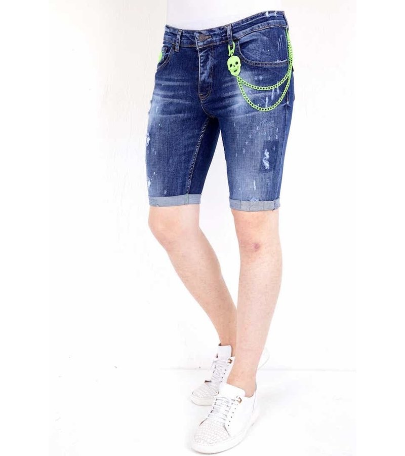 Local Fanatic Denim Shorts Mens Fashion - 1017 - Blue