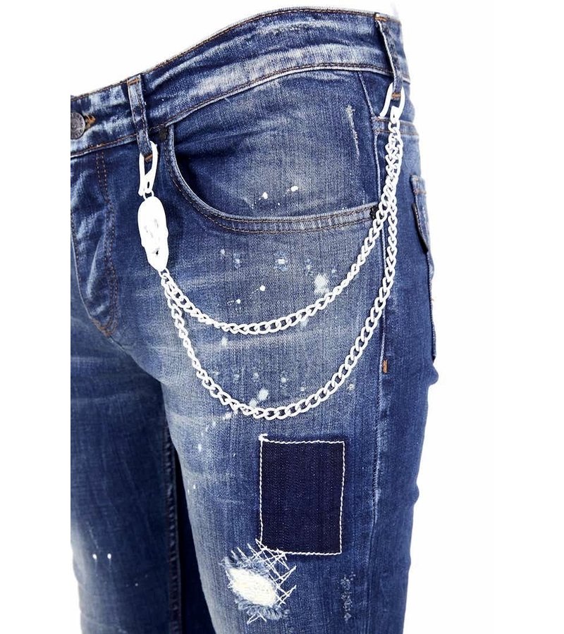 Local Fanatic Ripped Jeans For Guys - 1010 - Blue