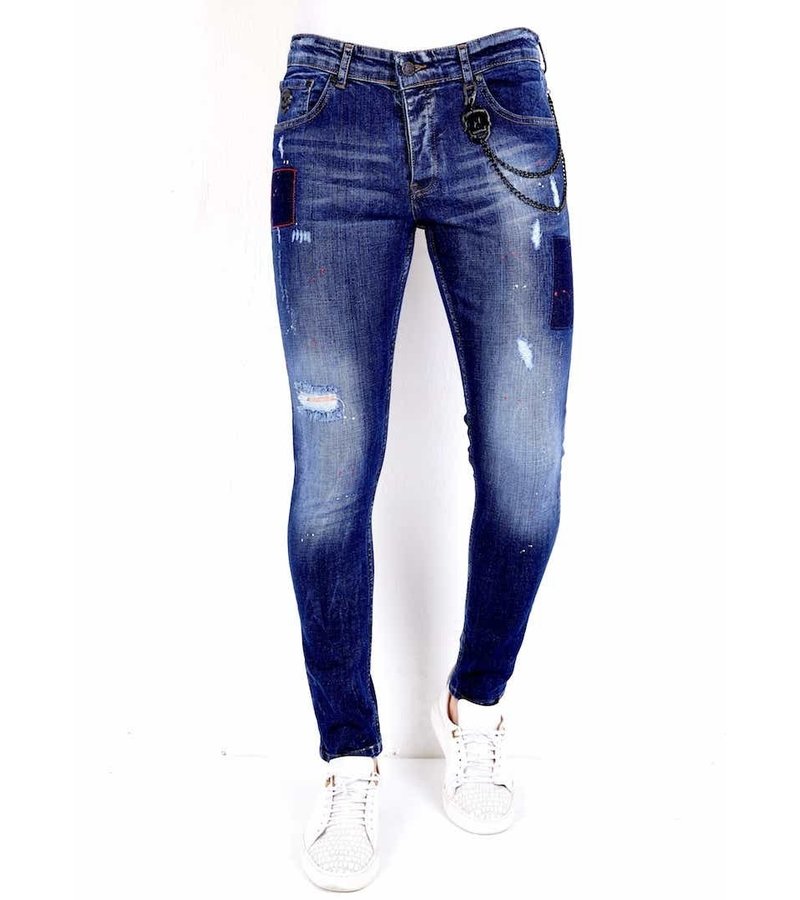 Local Fanatic Slim Fit Ripped Jeans Men - 1001 - Blue