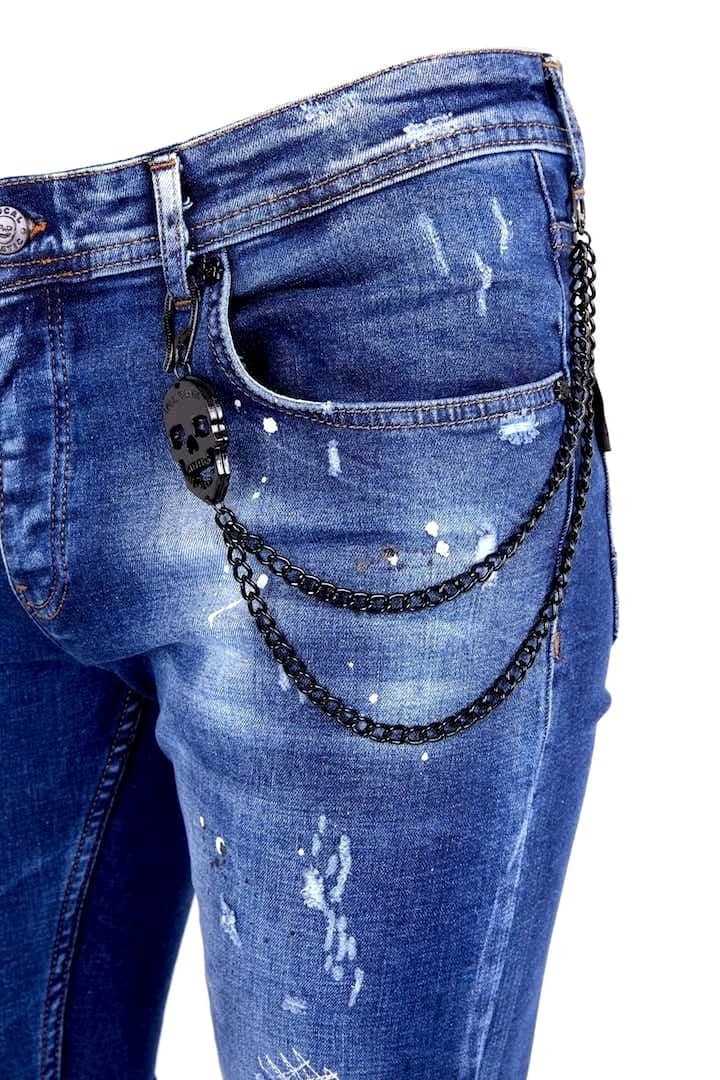 Ripped Jeans With Patches NEW Styleitaly.eu