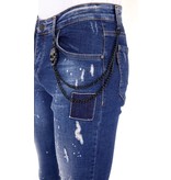 Local Fanatic Paint Splash Jeans - 1026 - Blue