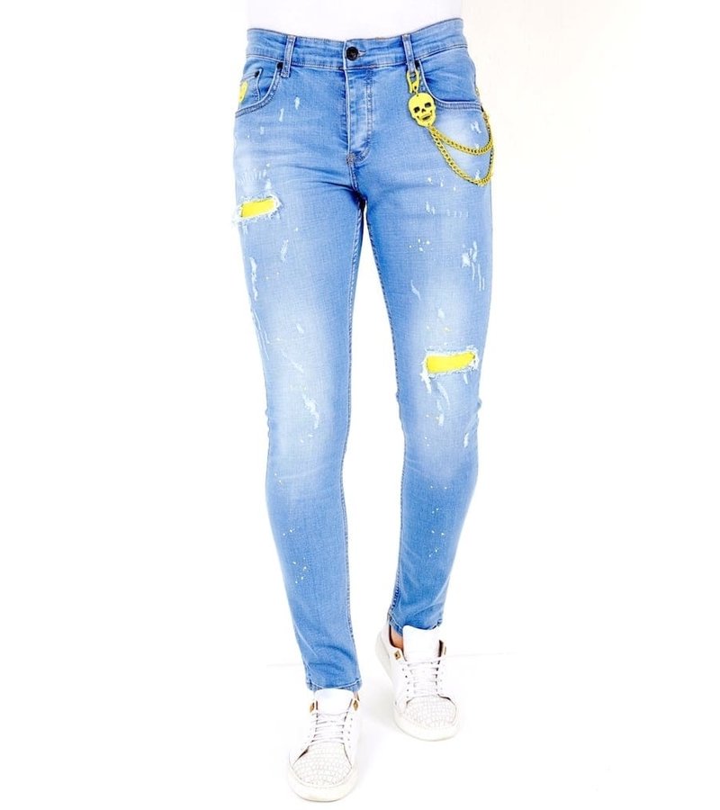 Local Fanatic Street Style Ripped Jeans Men - 1024 - Blue