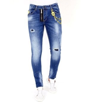 Local Fanatic Ripped Jeans Men Style - 1023 - Blue