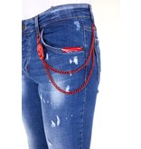 Local Fanatic Embroidered Jeans Men - 1030 - Blue