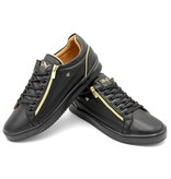 Cash Money Men Trainers Zippers Black - CMS97 - Black