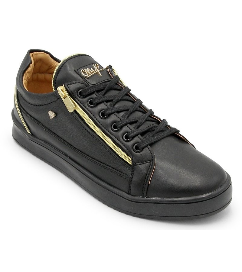 Cash Money Men Trainers Zippers Black - CMS97 - Black