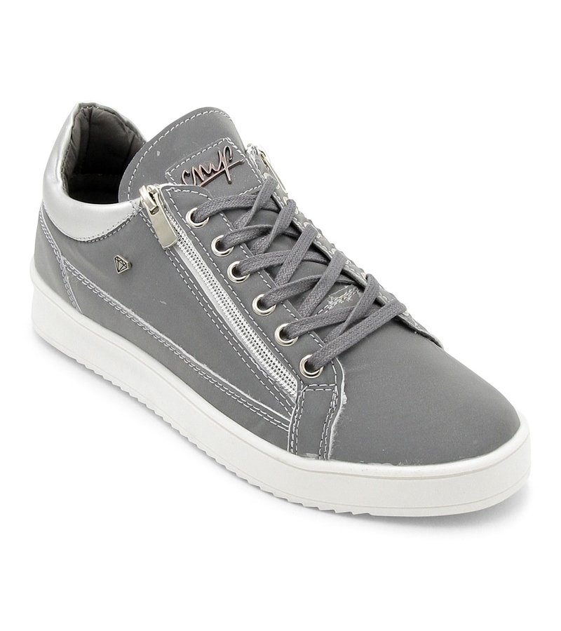 Cash Money Men Sneakers Reflect Grey White - CMS97 - Grey
