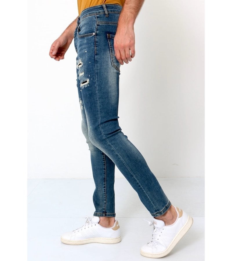 Mens paint store splattered jeans