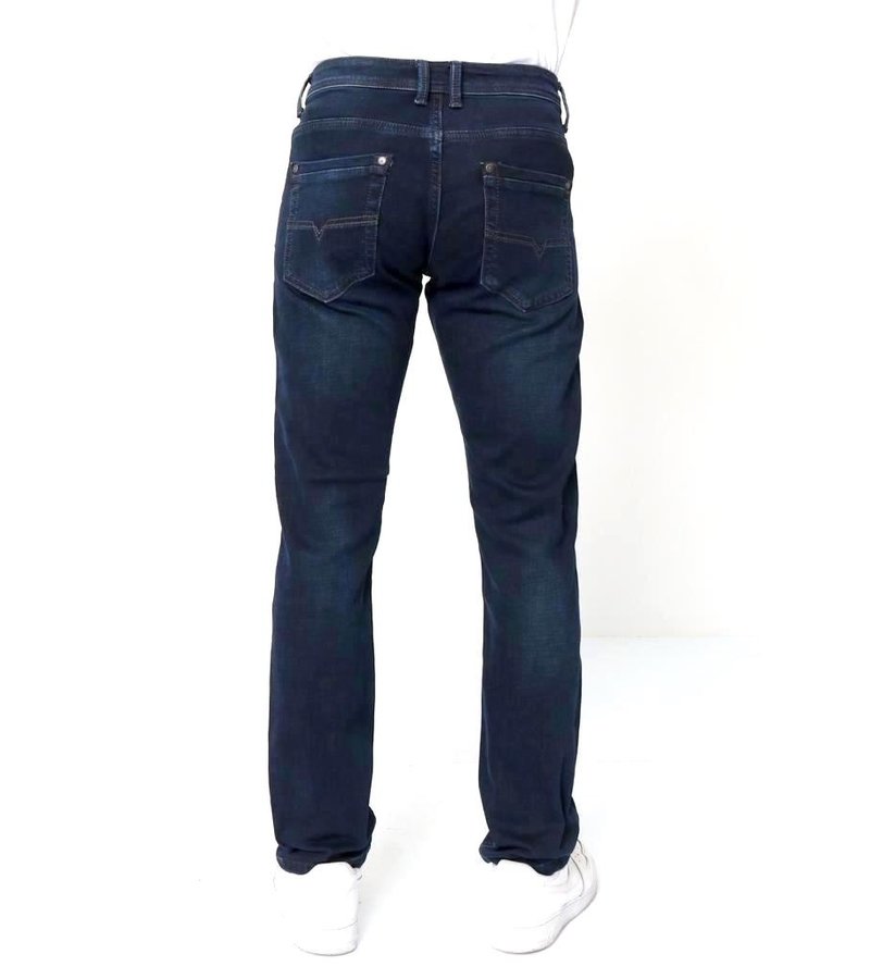 True Rise Regular Fit Jeans Stretch - A-11044 - Blue