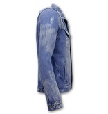 Enos Mens Denim Jacket - RJ9028 -  Blue