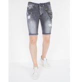 Local Fanatic Ripped Shorts Men's Outfit ​- 1039 - Grey