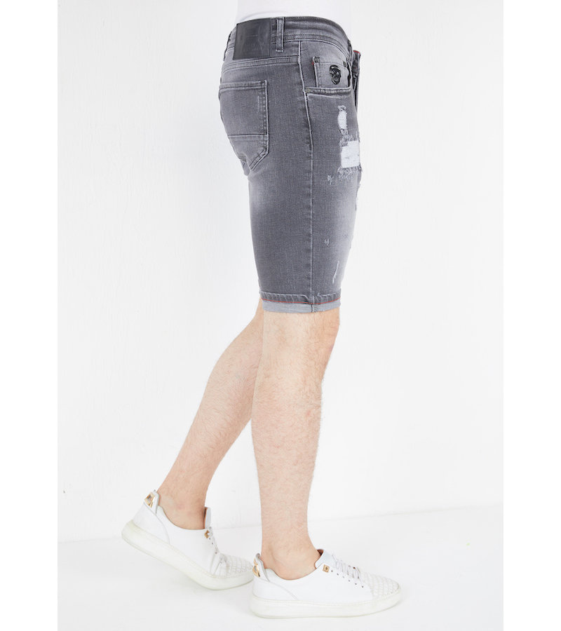 Local Fanatic Ripped Shorts Men's Outfit ​- 1039 - Grey