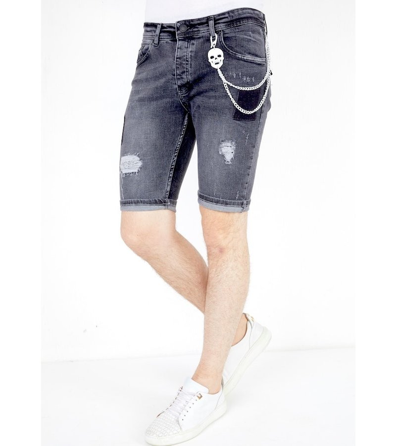 Local Fanatic Mens Denim Shorts - 1050 - Black