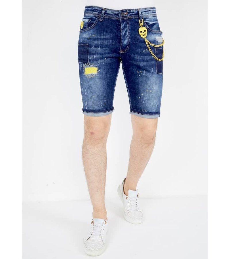 Local Fanatic Jeans Shorts For Men - 1052 - Blue